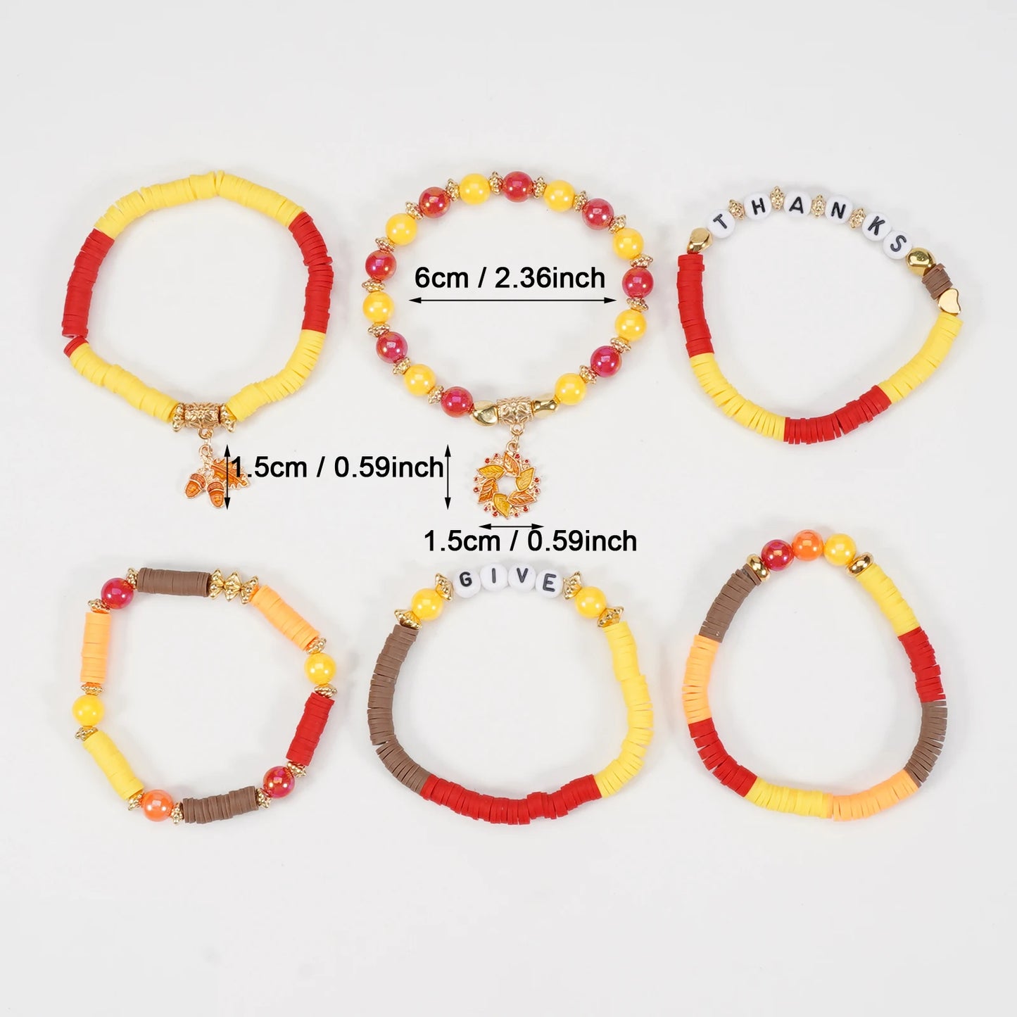 Thanksgiving women's hand child bracelet elastic stackable women's hands