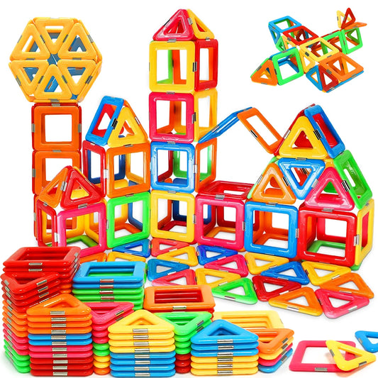 Magnetic Building Blocks Big Size STEM Toys Learning Educational Constructor Set Magnet Toys For Children Toys for Kids Gifts