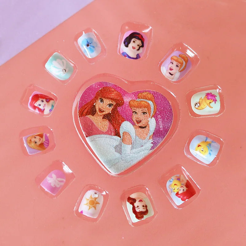 Disney girls Frozen Elsa Princess Children's Stickers Girls Cartoon Nail Stickers Girls Nail Art Toys