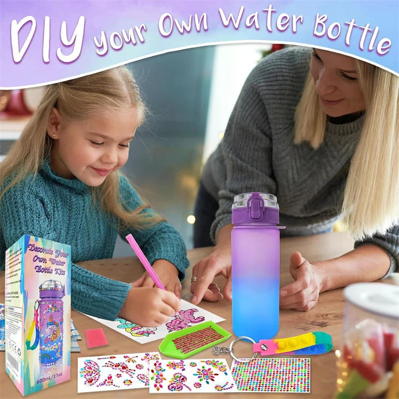 Decorate Your Own Water Bottle Kits for Girls DIY Mermaid Birthday Decorations Arts and Crafts  Toys Christmas Gift