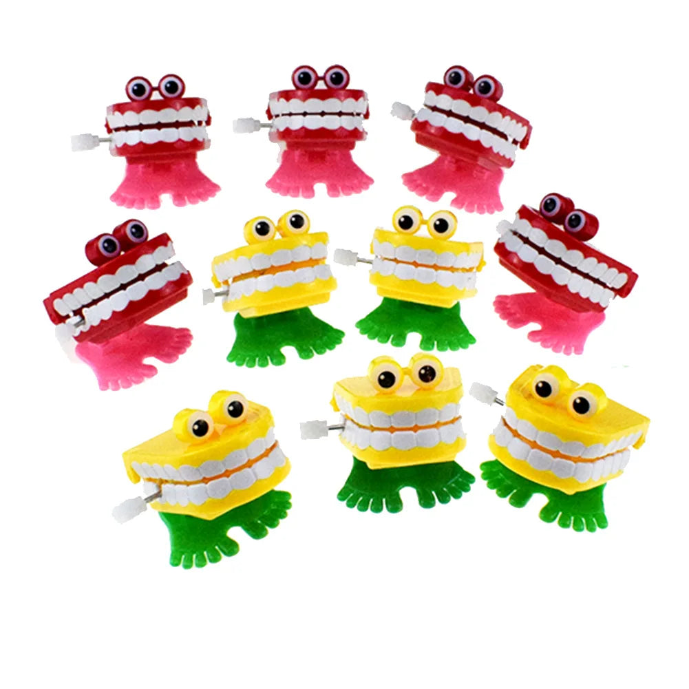 Jump Teeth Clockwork Toy Gift Tooth Mold Tooth Doll Jumping Teeth Halloween Christmas Toy Dental Gift Toy Cute Toy Kids Gifts