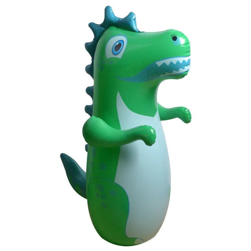 Children Adult Tumbler Boxing Inflatable Standing Punching Bag Boys Dinosaur Sport Toys Kids Activity Outdoors Game Gift